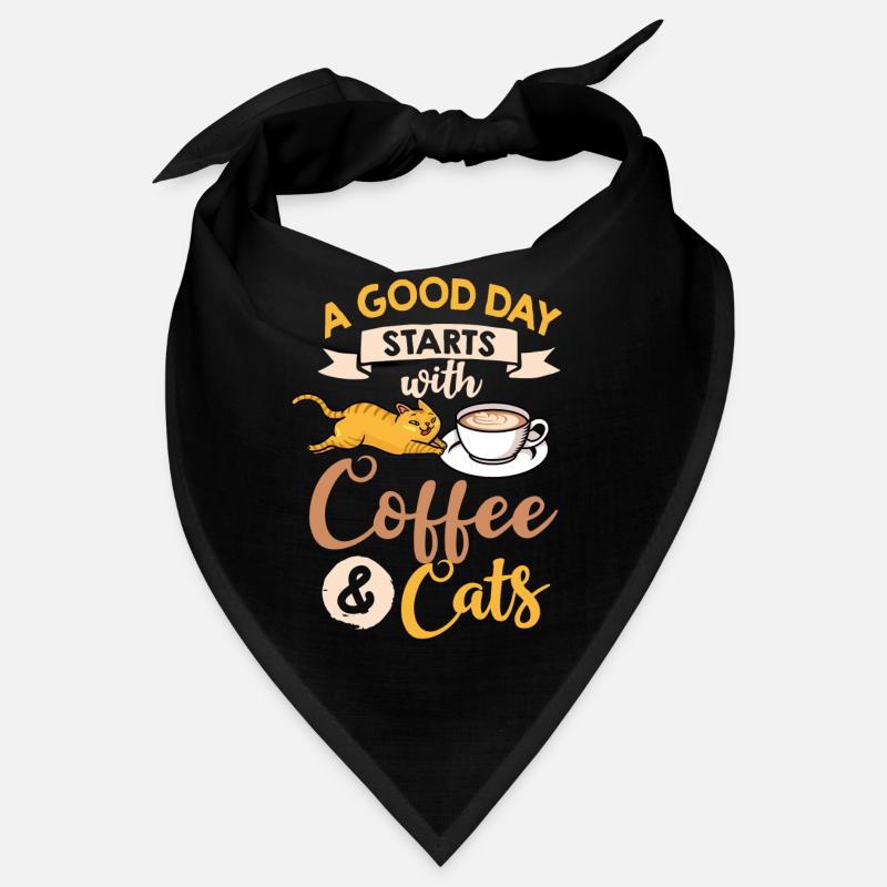 Coffee Cat Machine Kitten Cup Beans Bandana
