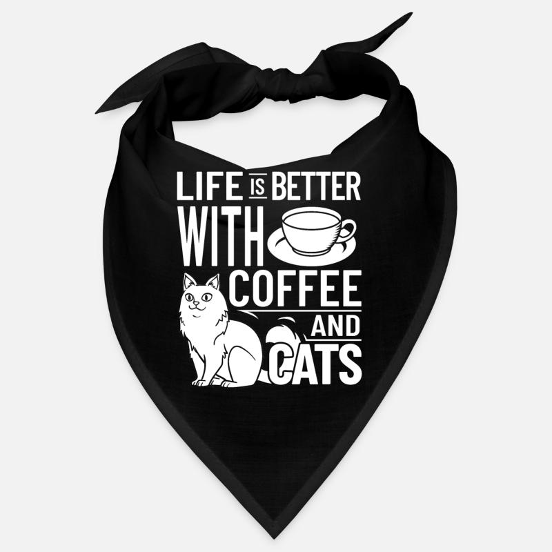 Coffee Cat Machine Kitten Cup Beans Bandana