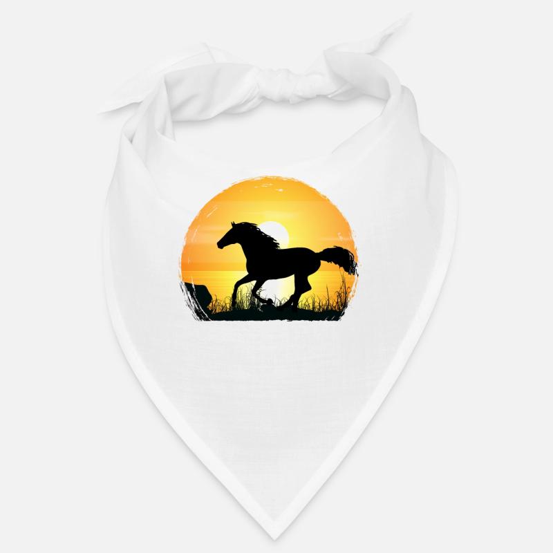 Coucher de soleil - Cheval pur-sang Bandana