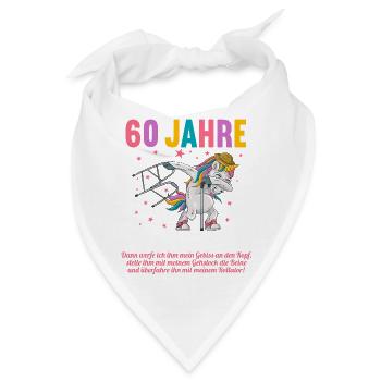 60 Jahre idee mich alt zu nennen 60 Geburtstag - Bandana - Weiß - Vorne