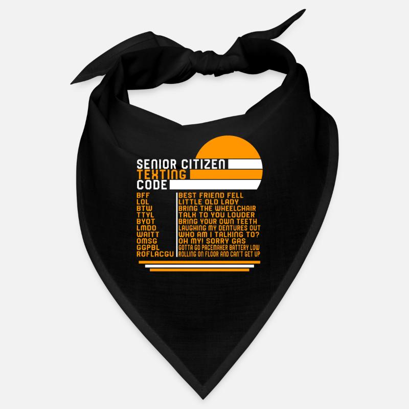 Senioren-SMS-Code-Shirt, lustiger Senior Bandana