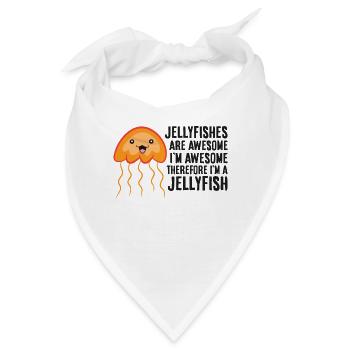 Quallen sind fantastisch Ich bin fantastisch Ich - Bandana - Weiß - Vorne