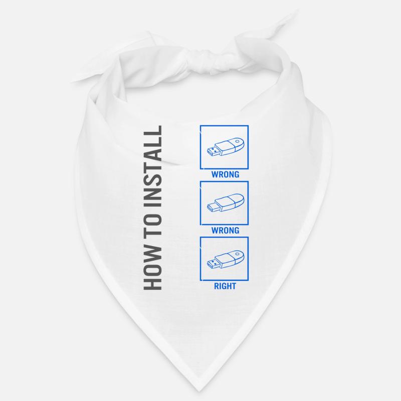 Computer Technician Shirt, How To Install USB Bandana