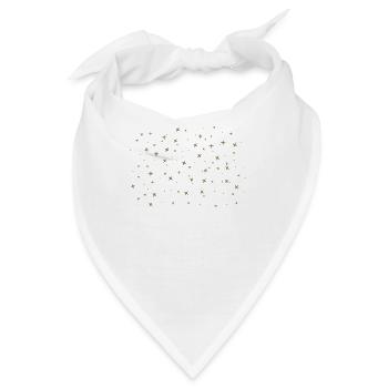 Sterne Sternenhimmel Galaxie Milchstraße - Bandana - Weiß - Vorne