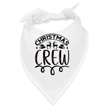 Weihnachtsteam Weihnachten Winter Christbaum - Bandana - Weiß - Vorne