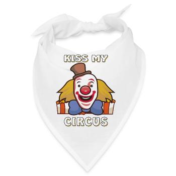 KISS MY CIRCUS - Bandana - Weiß - Vorne