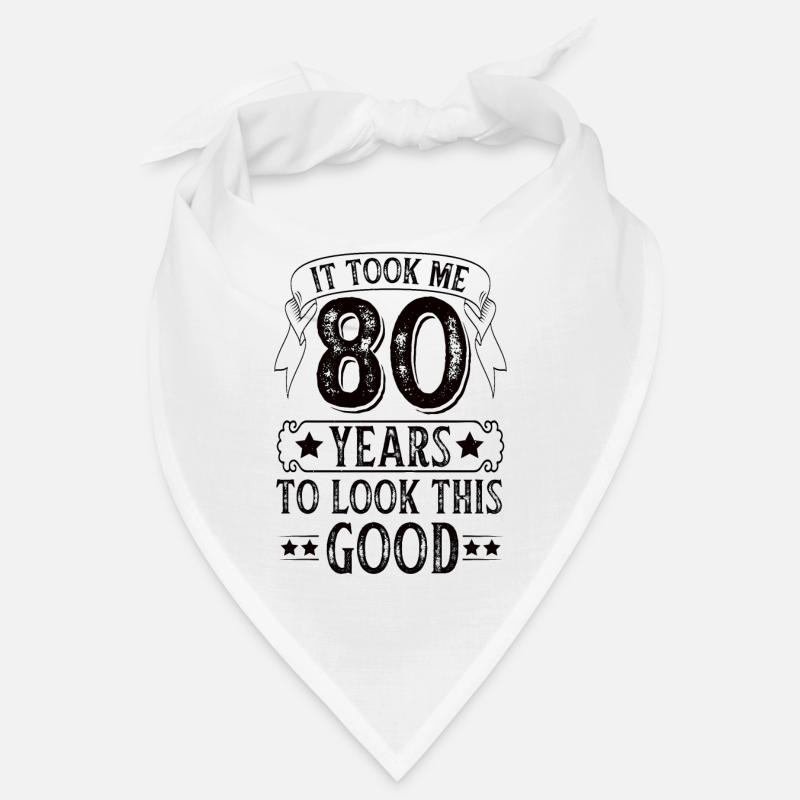 Célébration de l’âge du cadeau d’anniversaire de 80 ans Bandana
