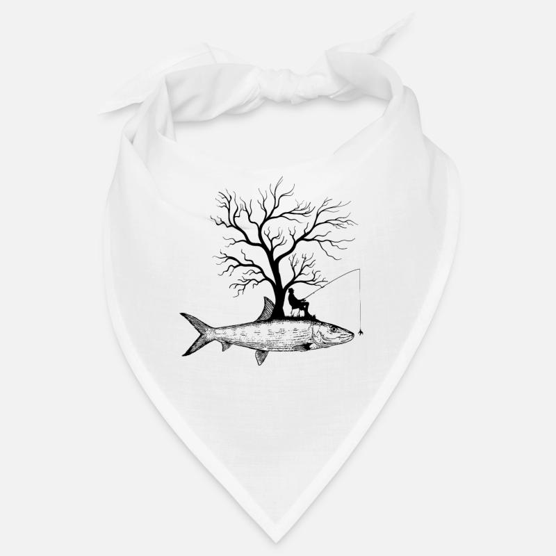 Graphic Tree - Fish Bone Fish Bandana
