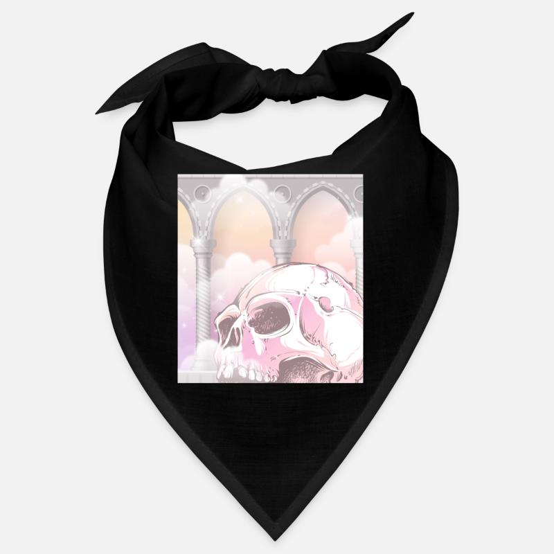 Angelcore Aesthetics Gothic Skull Goth Bandana