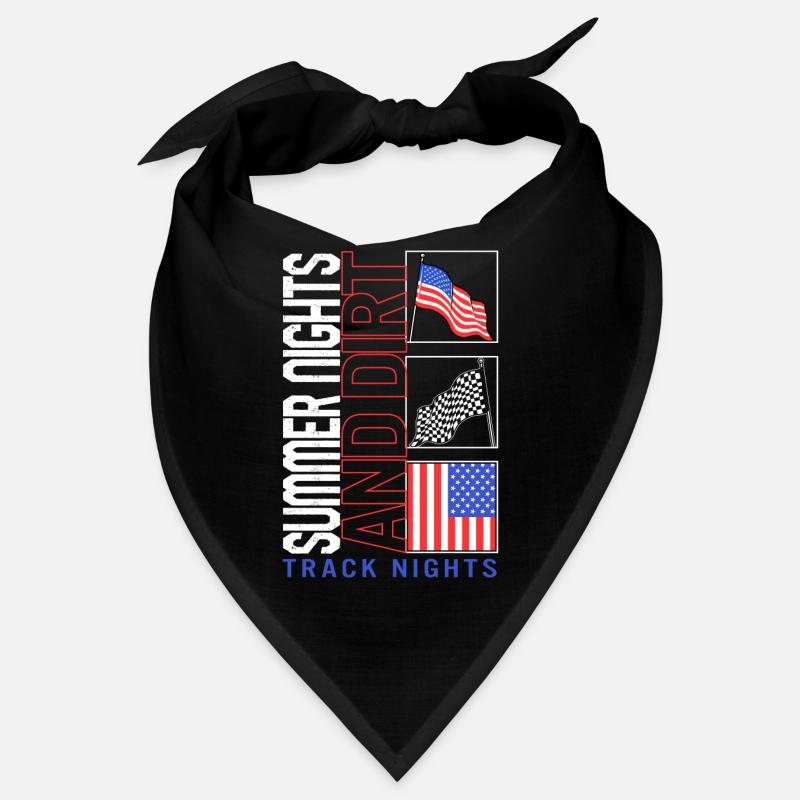 Maillot de course, nuits d’été et lumières de piste de terre Bandana