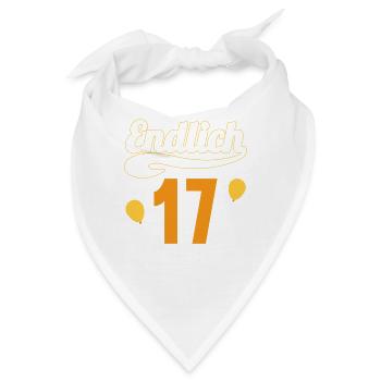 Endlich 17 aber Eltern leben bei mir 17 Geburtstag - Bandana - Weiß - Vorne