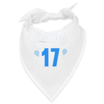 Endlich 17 aber Eltern leben bei mir 17 Geburtstag - Bandana - Weiß - Vorne