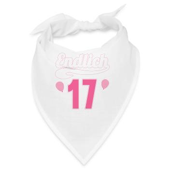 Endlich 17 aber Eltern leben bei mir 17 Geburtstag - Bandana - Weiß - Vorne