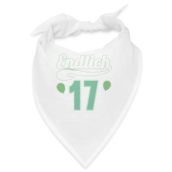 Endlich 17 aber Eltern leben bei mir 17 Geburtstag - Bandana - Weiß - Vorne