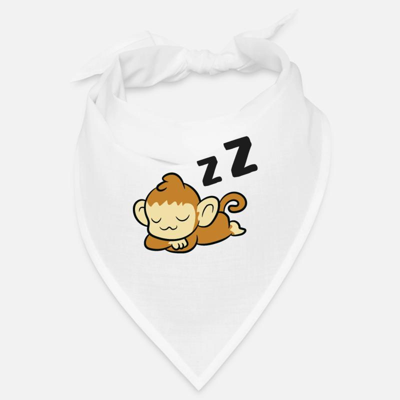 Schlafender Affe Affe Müder Affe Bandana