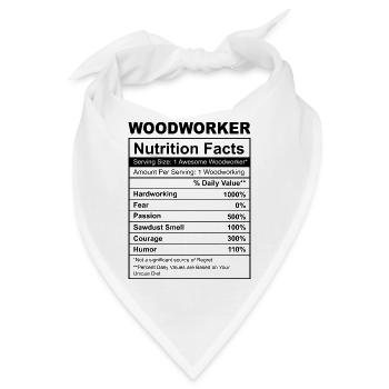 Holz Kettensäge Holzfäller Holzarbeiter Klettern - Bandana - Weiß - Vorne
