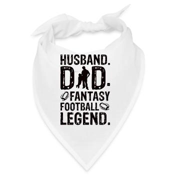 Ehemann Vater Fantasy Football Legende - Bandana - Weiß - Vorne