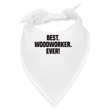 Holz Kettensäge Holzfäller Holzarbeiter Klettern - Bandana - Weiß - Vorne