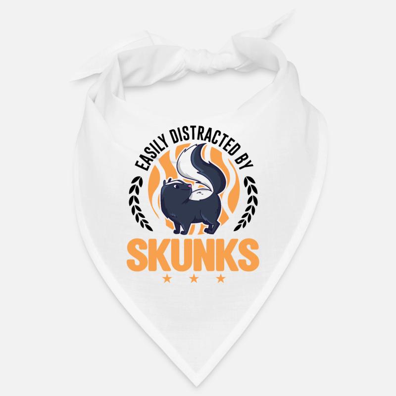 Easily distracted by Skunks Stinktier Bandana