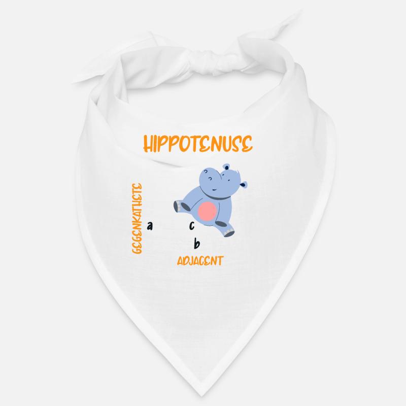 Mathématicien Hippotenuse Hippo Triangle Bandana