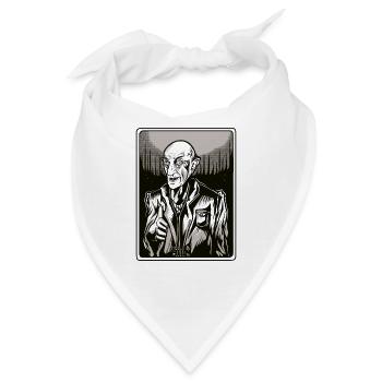 Nosferatu Vampir Dracula Blutsauger Rumänien Blut - Bandana - Weiß - Vorne