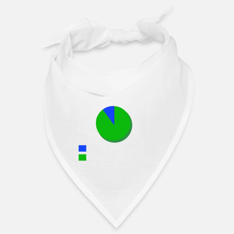 Wahrscheinlichkeit dass ich Grün wähle Null T-Shi - Bandana - Weiß