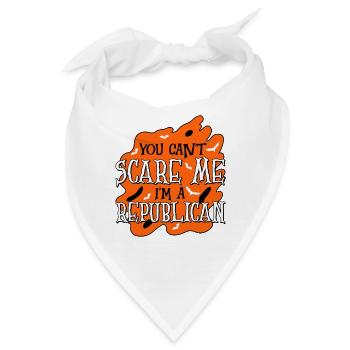 Halloween Abstimmung Republikaner Unterstützer - Bandana - Weiß - Vorne