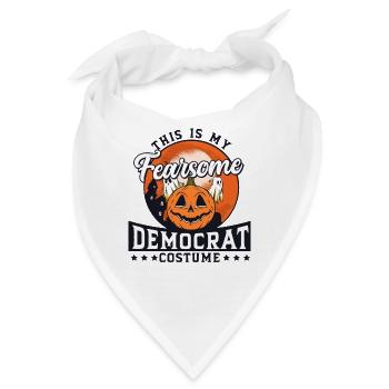 Halloween Demokraten Kostüm Kürbis Party - Bandana - Weiß - Vorne