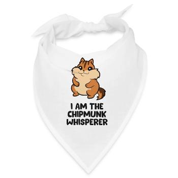Ich bin der Chipmunk-Flüsterer - Bandana - Weiß - Vorne