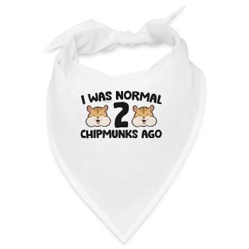 Lustiger Chipmunk-Besitzer Ich war vor 2 - Bandana - Weiß - Vorne