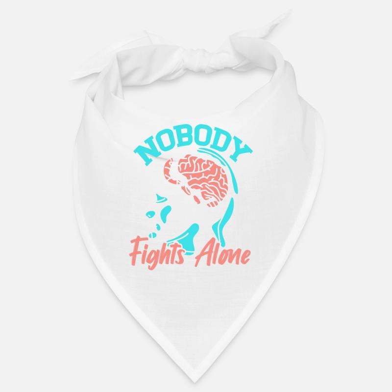 No one fights alone ADHD consciousness Neurodivers Bandana