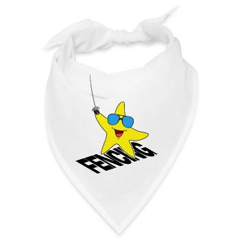 fechten fechter degen florett fencing-star - Bandana - Weiß - Vorne