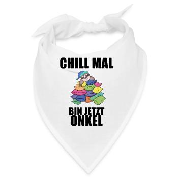 Onkel - Onkel werden - Bandana - Weiß - Vorne
