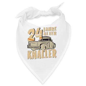 24 JAHRE ALTER KNALLER - Bandana - Weiß - Vorne