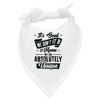 Positivität Außenseiter Dichter Poesie - Bandana - Weiß - Vorne