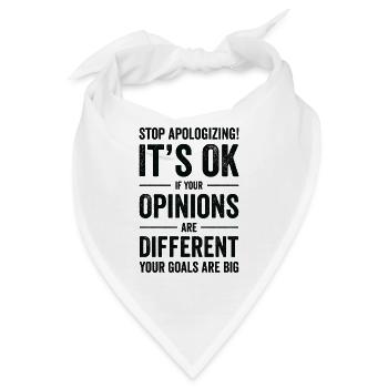 Positivität Außenseiter Dichter Poesie Ziele - Bandana - Weiß - Vorne