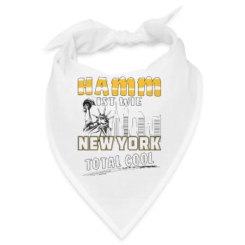 HAMM IST WIE NEW YORK - Bandana - Weiß - Vorne