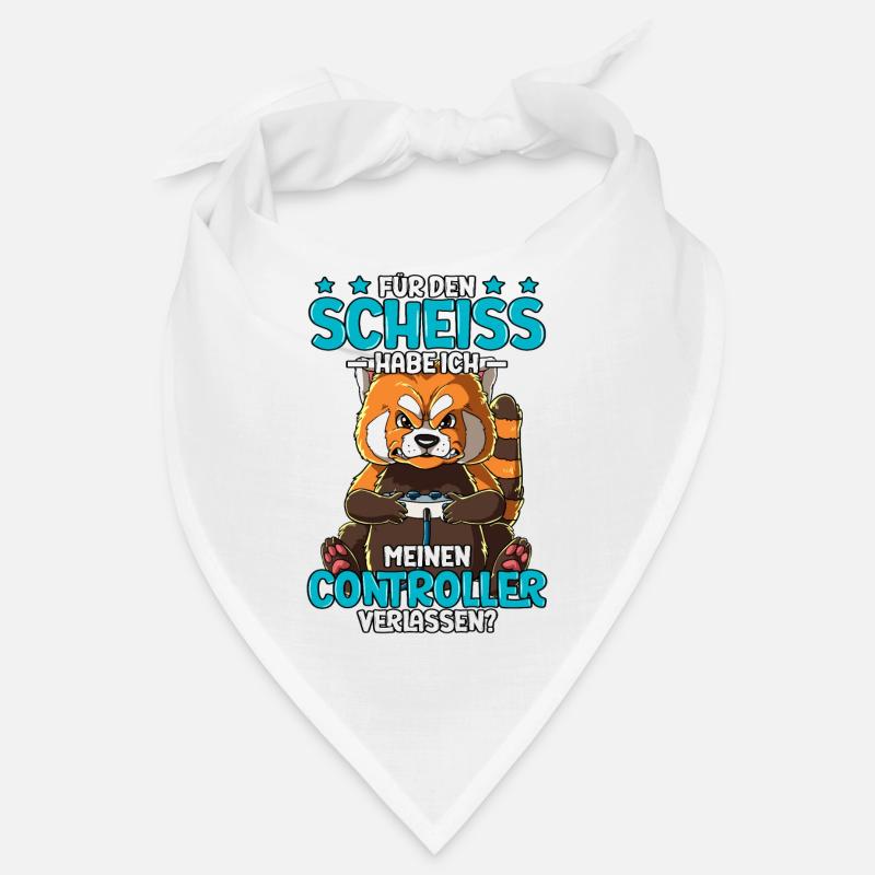 Zocken Gaming - Bandana - Weiß