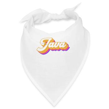 Vintage Urlaub Reise Indonesien Java - Bandana - Weiß - Vorne