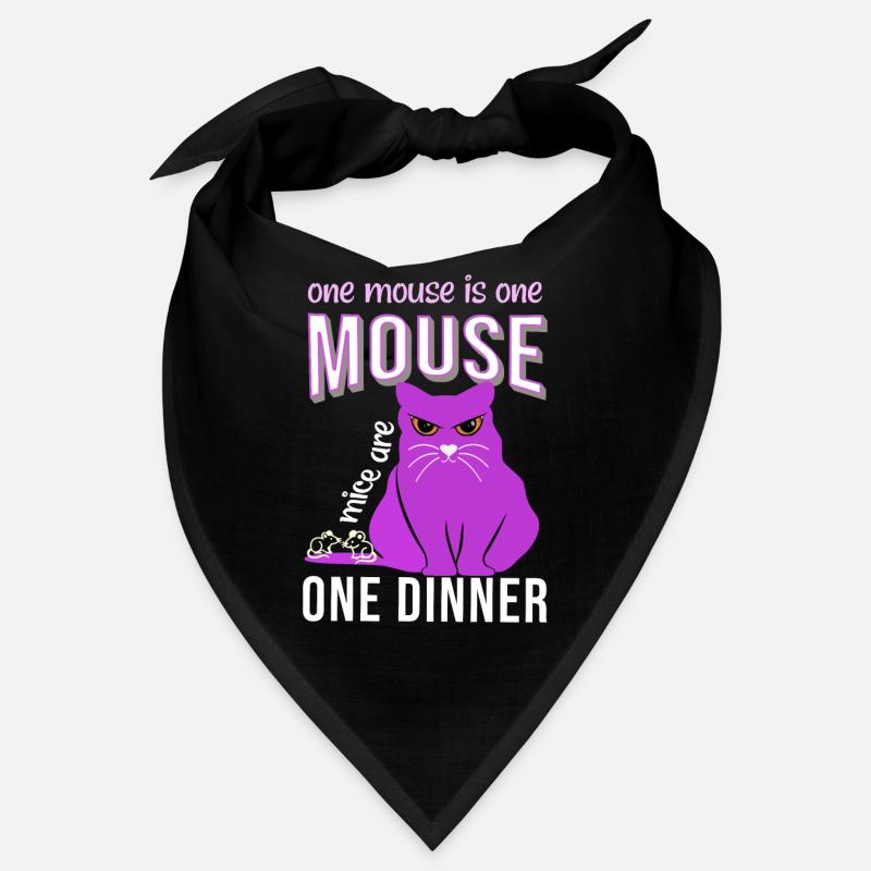 cat saying one mouse is one mouse dinner cat fat Bandana