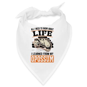Opossum Geschenk Possum Beutelratte - Bandana - Weiß - Vorne