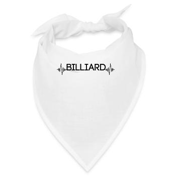 Billiard Herzschlag - Bandana - Weiß - Vorne