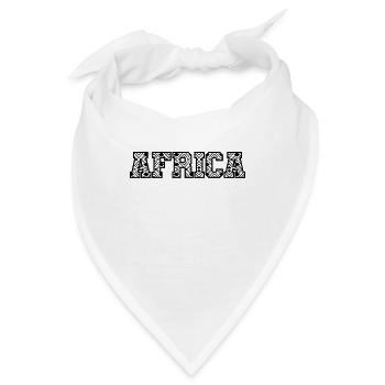 Africa Bevölkerung Kontinent Afrika Karte - Bandana - Weiß - Vorne