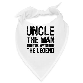 Bester Onkel Schlechter Einfluss Familie Geschenk - Bandana - Weiß - Vorne