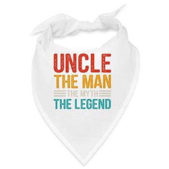 Bester Onkel Schlechter Einfluss Familie Geschenk - Bandana - Weiß - Vorne