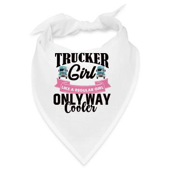 LKW Fahrerin LKW Fahrerin LKW Fahrerin - Bandana - Weiß - Vorne