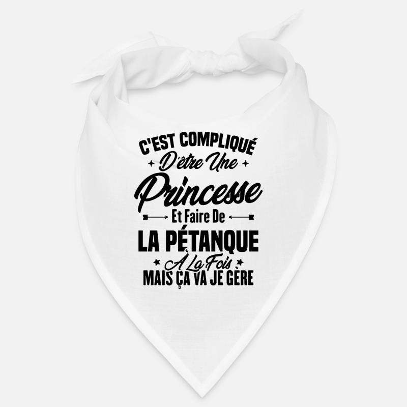 Princesse et pétanque Bandana