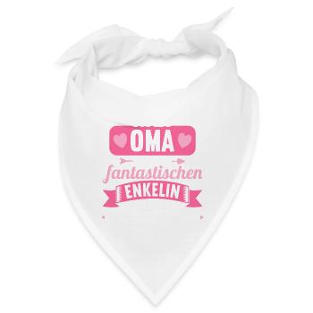 Stolze Oma von fantastischen Enkelin lustiges Oma - Bandana - Weiß - Vorne
