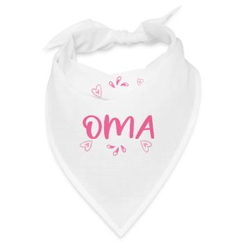 stolze frischgebackene Oma Omi Gandma Oma - Bandana - Weiß - Vorne
