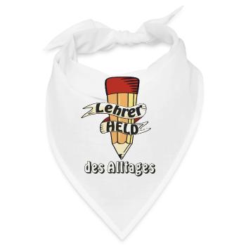 LEHRER HELD DES ALLTAGES - Bandana - Weiß - Vorne